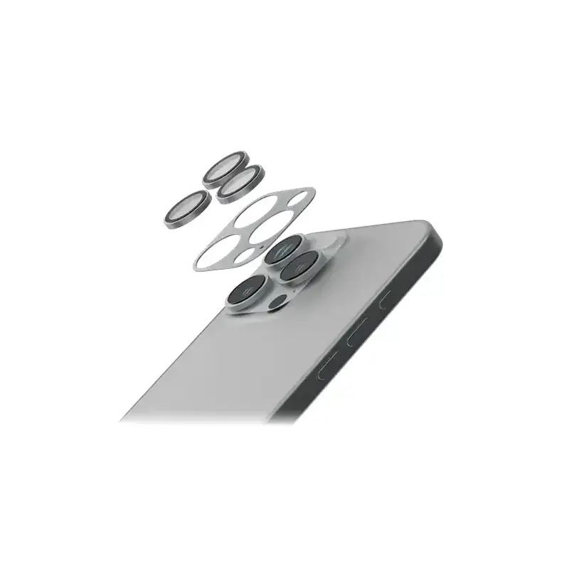 Levelo Lucent Duo 9H Hardness - Protecteur d’objectif d’appareil photo Pour iPhone 14 Plus