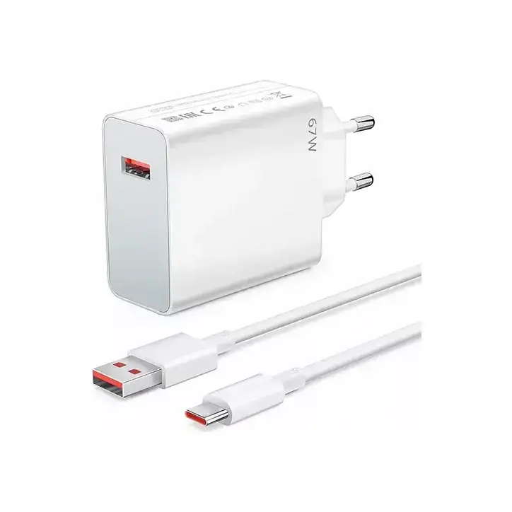 Xiaomi 67W GaN 2C1A - Chargeur Avec câble USB-C Xiaomi 67W GaN 2C1A - Chargeur Avec câble USB-C