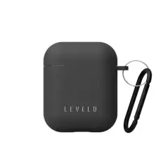 Housse Levelo Gorra Hybrid en Silicone Pour AirPods 1&2 - Noir