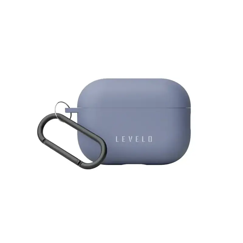 Housse Levelo Gorra Hybrid en Silicone Pour AirPods 1&2 - Bleu