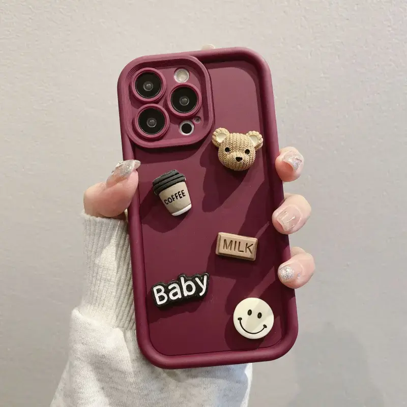 Coque iPhone: Bear & Coffee (Tous iPhones) (7-couleurs) Coque iPhone: Bear & Coffee (Tous iPhones) (7-couleurs)