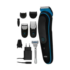 Kit 7 en 1 pour l'entretien de la barbe et du visage - Braun MGK3242