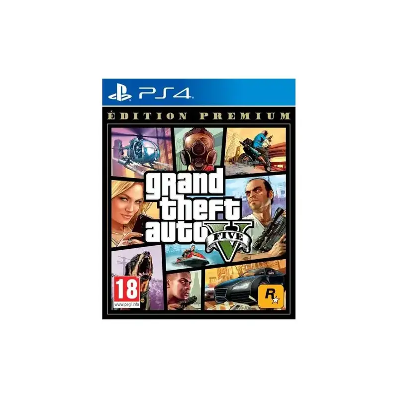 GTA 5 - Grand Theft Auto V : Édition Premium - Jeu PS4 GTA 5 - Grand Theft Auto V : Édition Premium - Jeu PS4