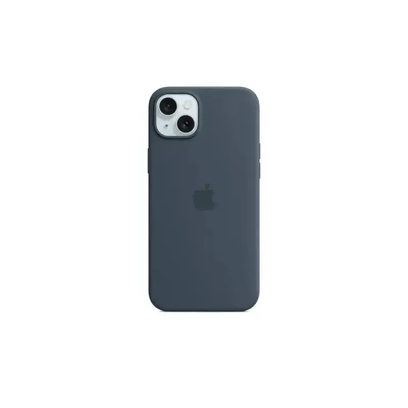 Coque en silicone MagSafe Apple Original pour iPhone 15 - Bleu Tempête Coque en silicone MagSafe Apple Original pour iPhone 15 - Bleu Tempête