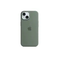 Coque en silicone MagSafe Apple Original pour iPhone 15 - Cyprès