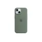Coque en silicone MagSafe Apple Original pour iPhone 15 - Cyprès Coque en silicone MagSafe Apple Original pour iPhone 15 - Cyprès