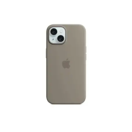 Coque en silicone MagSafe Apple Original pour iPhone 15 - Argile
