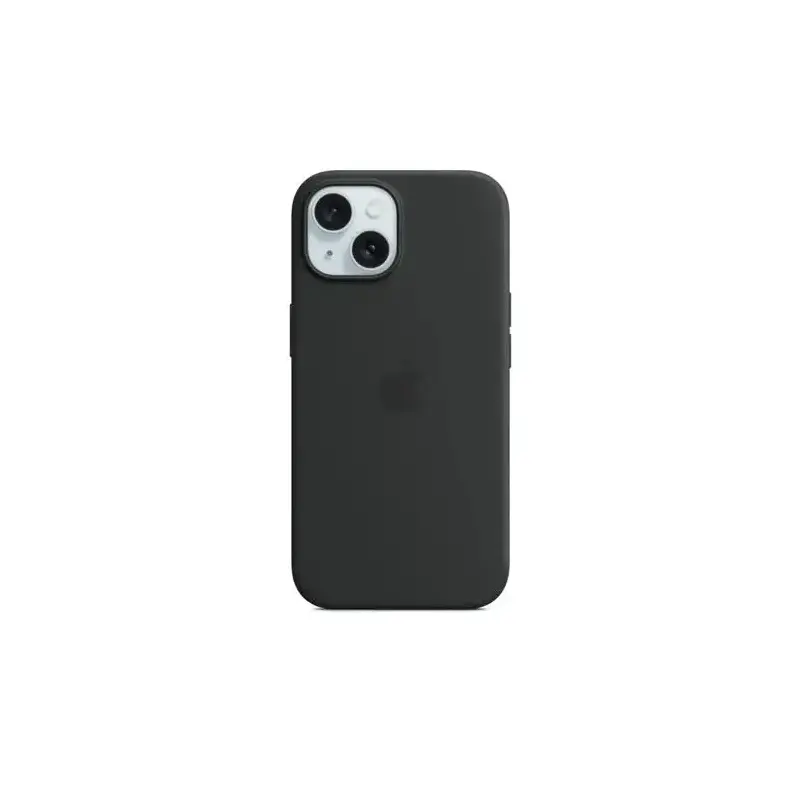 Coque en silicone MagSafe Apple Original pour iPhone 15 - Noir Coque en silicone MagSafe Apple Original pour iPhone 15 - Noir