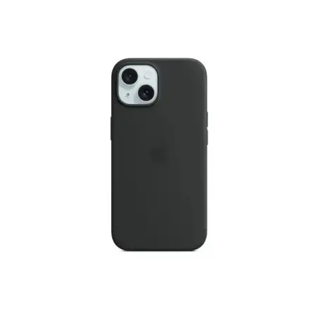 Coque en silicone MagSafe Apple Original pour iPhone 15 - Noir