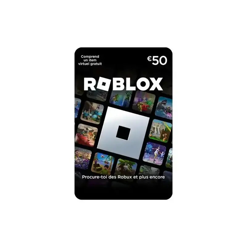 Carte Cadeau Roblox France - 50€ Carte Cadeau Roblox France - 50€