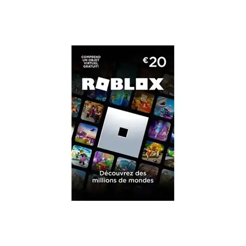 Carte Cadeau Roblox France - 20€ Carte Cadeau Roblox France - 20€