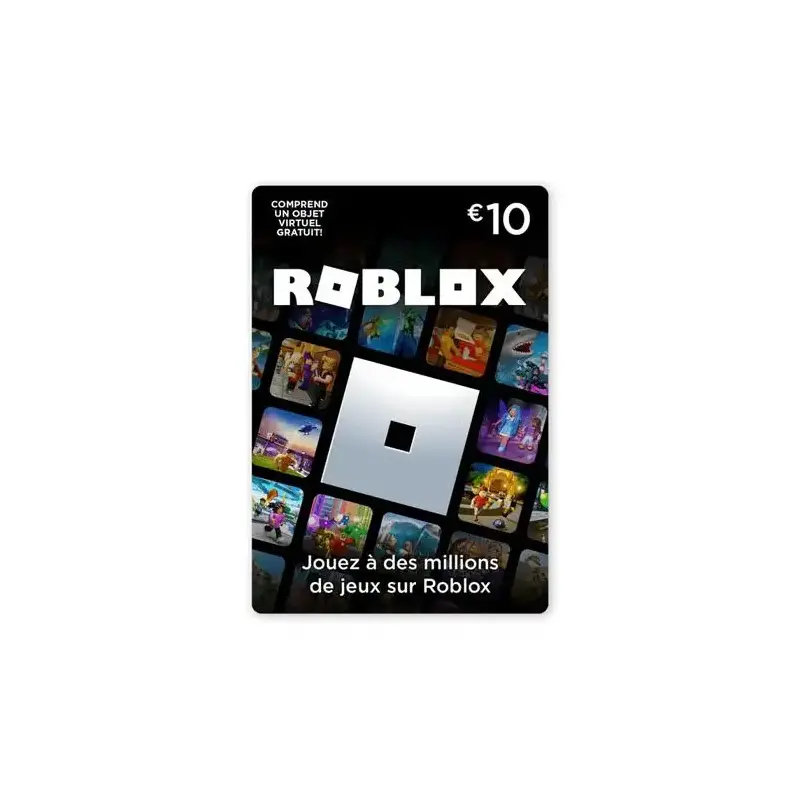 Carte Cadeau Roblox France - 10€ Carte Cadeau Roblox France - 10€