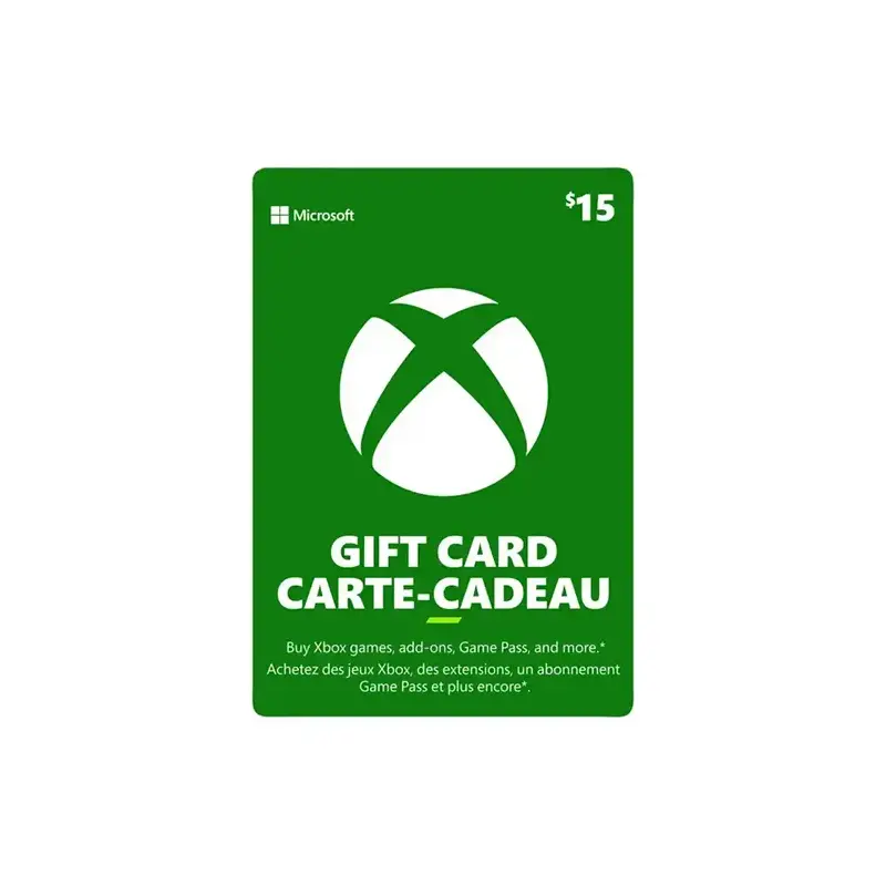 Carte Cadeau Xbox Usa - 15$ Carte Cadeau Xbox Usa - 15$