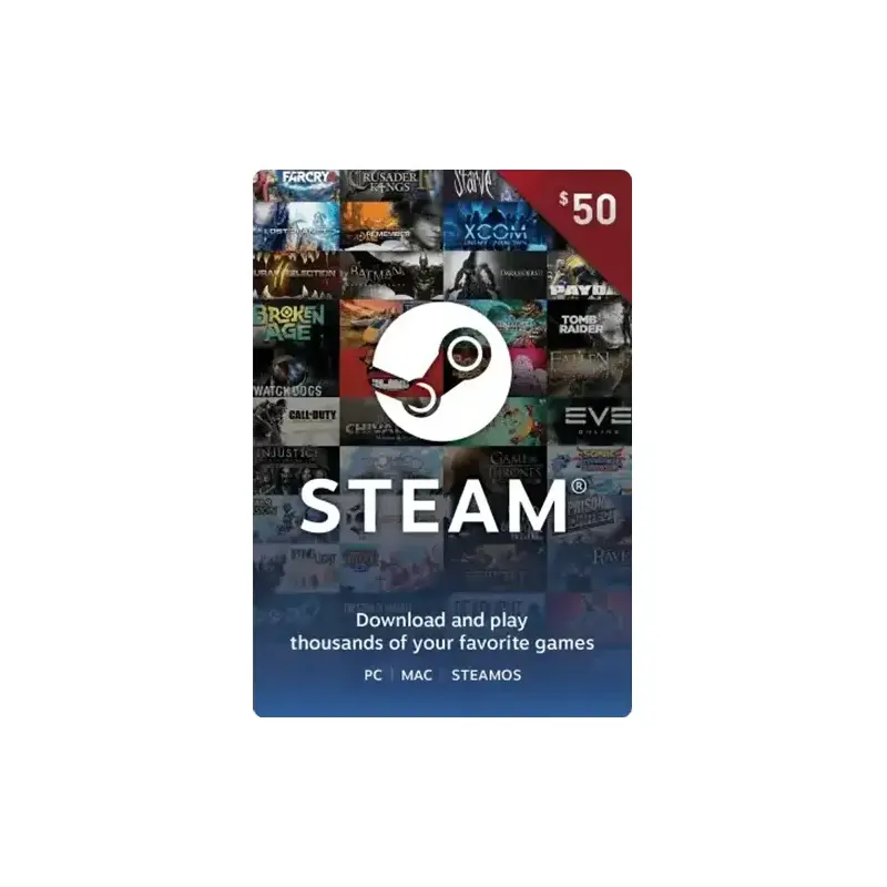 Carte Cadeau Steam - 50€