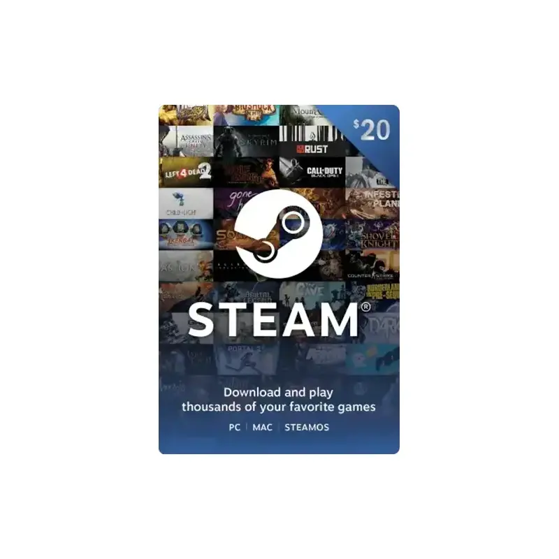Carte Cadeau Steam - 20€