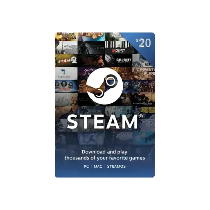 Carte Cadeau Steam - 20€ Carte Cadeau Steam - 20€