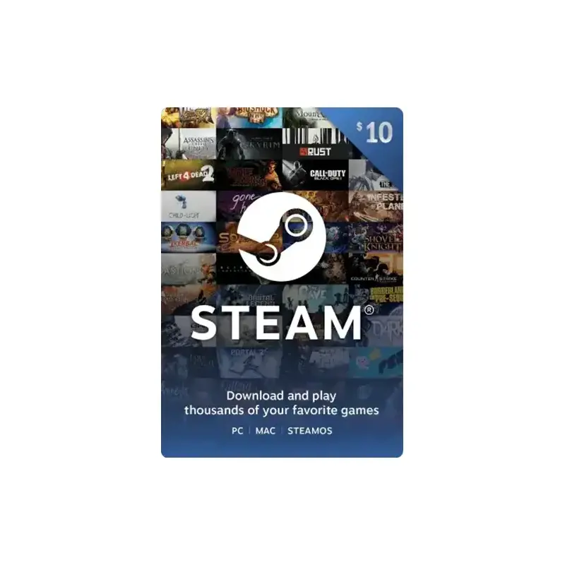 Carte Cadeau Steam - 10€