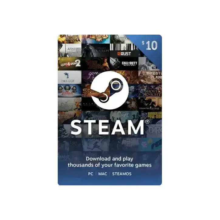 Carte Cadeau Steam - 10€ Carte Cadeau Steam - 10€